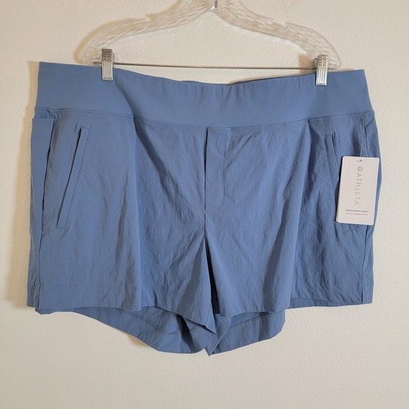 Athleta Pants - Athleta Trekkie North Short UPF 50 Sz 22 Gorp Granola Hiking Athletic NWT Blue